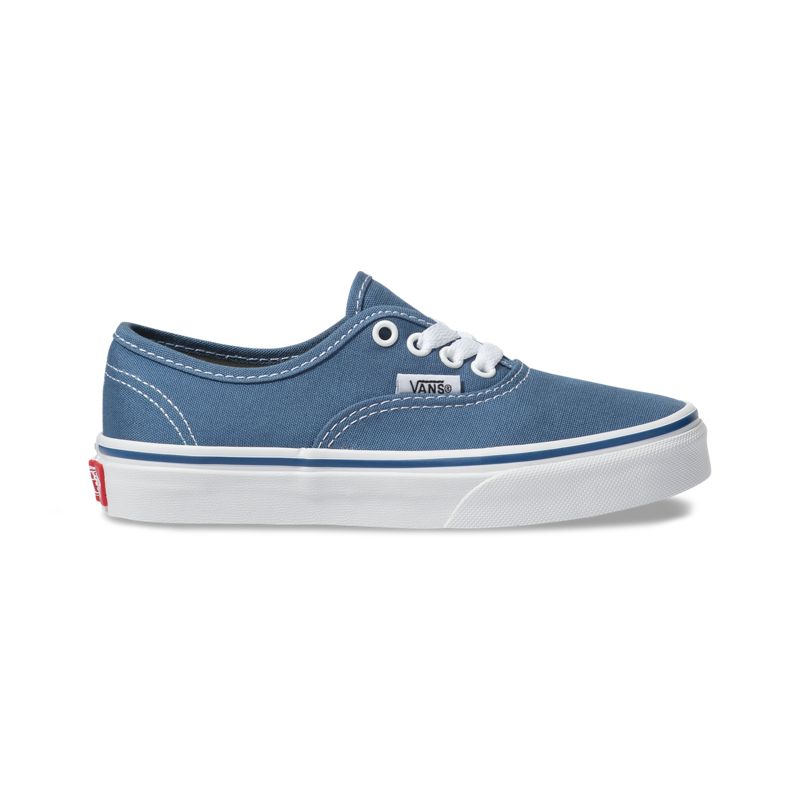 Tenis Vans Authentic Niños Azul Marino Blancos | Mexico-KSF680219