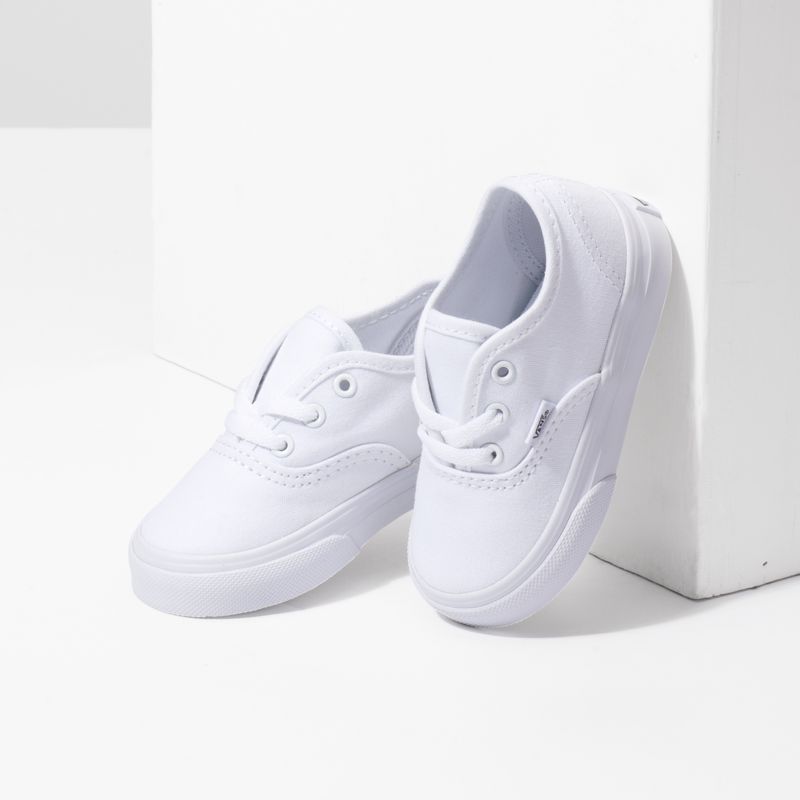 Tenis Vans Authentic Niños Blancos | Mexico-MOQ846913