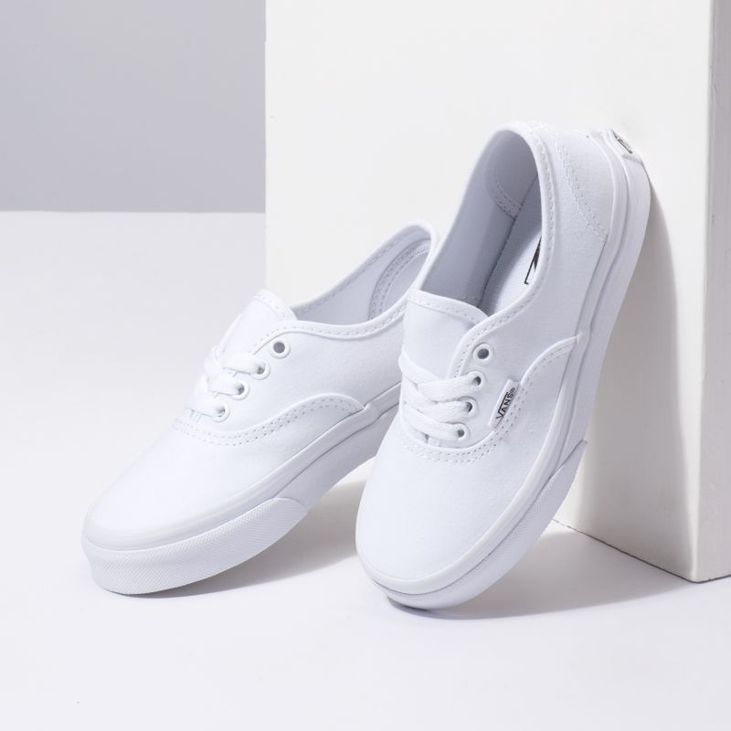 Tenis Vans Authentic Niños Blancos | Mexico-XPY129068