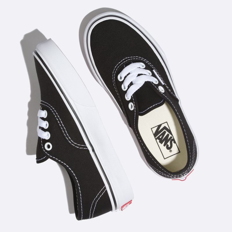 Tenis Vans Authentic Niños Negros Blancos | Mexico-MEC580729