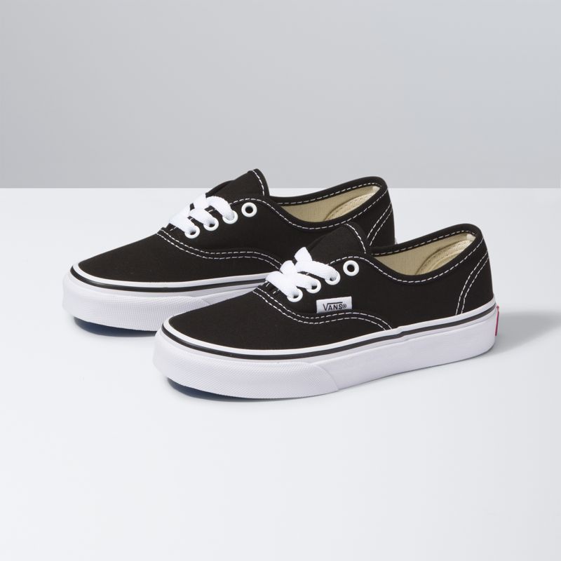 Tenis Vans Authentic Niños Negros Blancos | Mexico-MEC580729