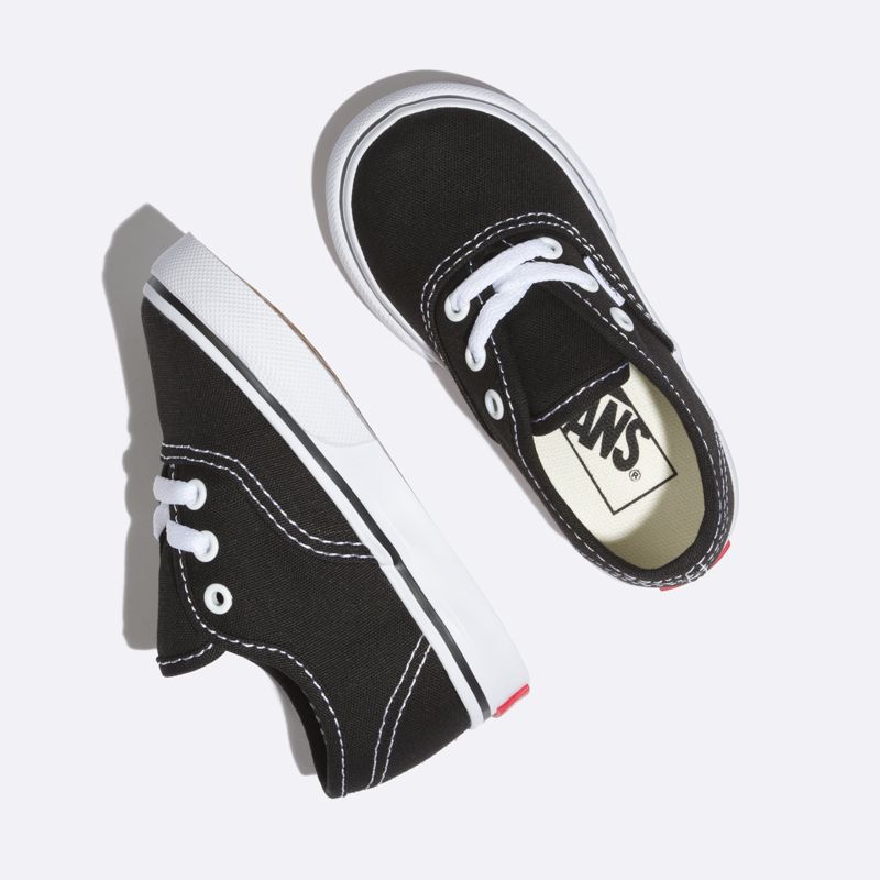 Tenis Vans Authentic Niños Negros | Mexico-FDW973021