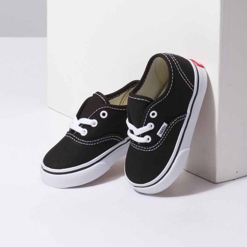 Tenis Vans Authentic Niños Negros | Mexico-FDW973021