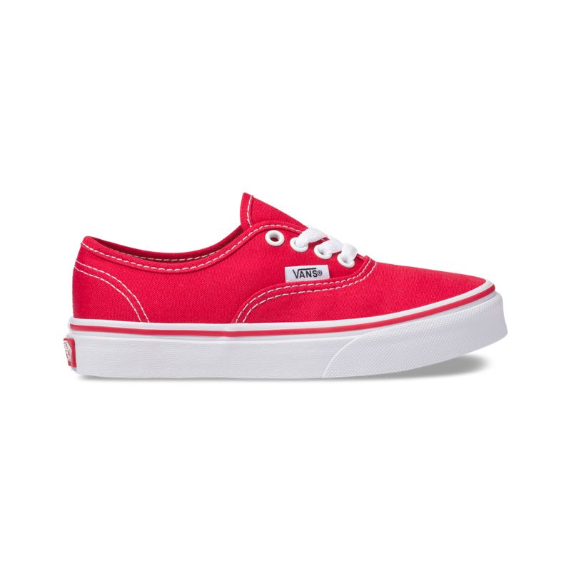 Tenis Vans Authentic Niños Rojos Blancos | Mexico-ZQH927816