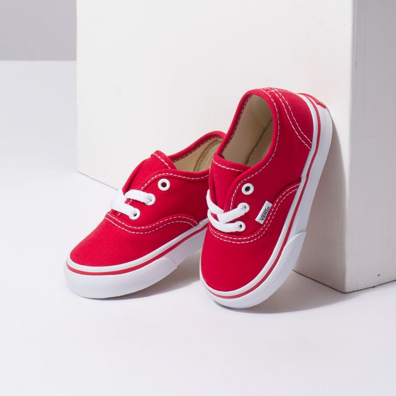 Tenis Vans Authentic Niños Rojos | Mexico-XJL325680