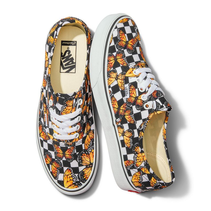 Tenis Vans Checkerboard Authentic Anchos Mujer Butterfly | Mexico-FGY971238