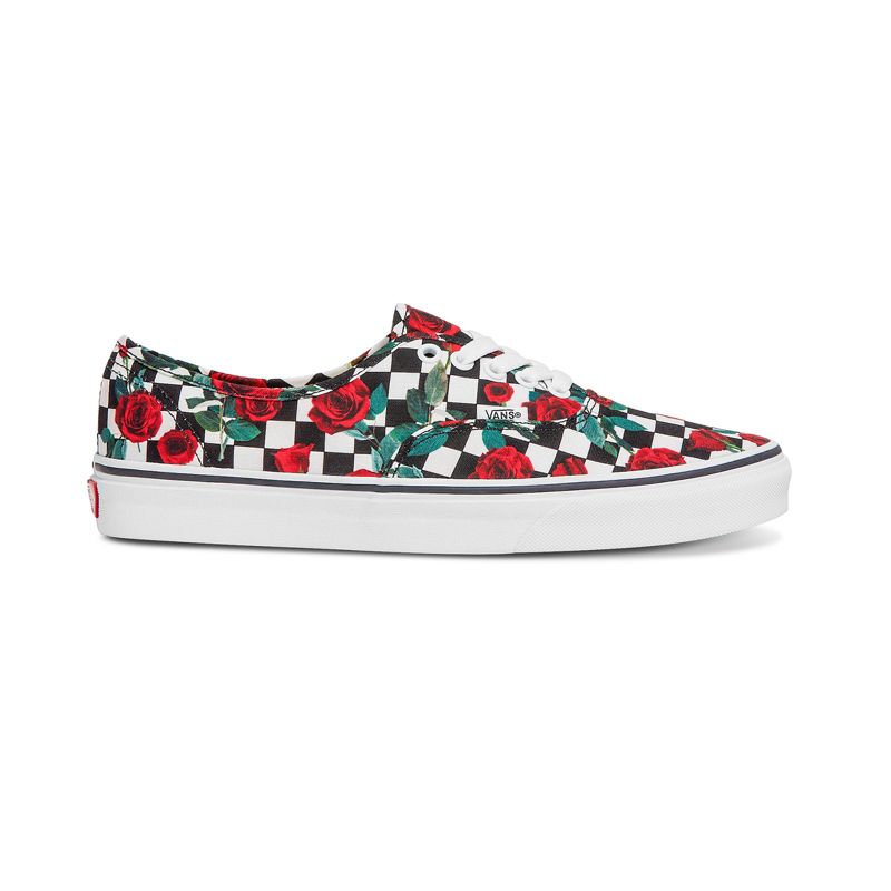 Tenis Vans Checkerboard Authentic Anchos Hombre Rosas | Mexico-LTK149375