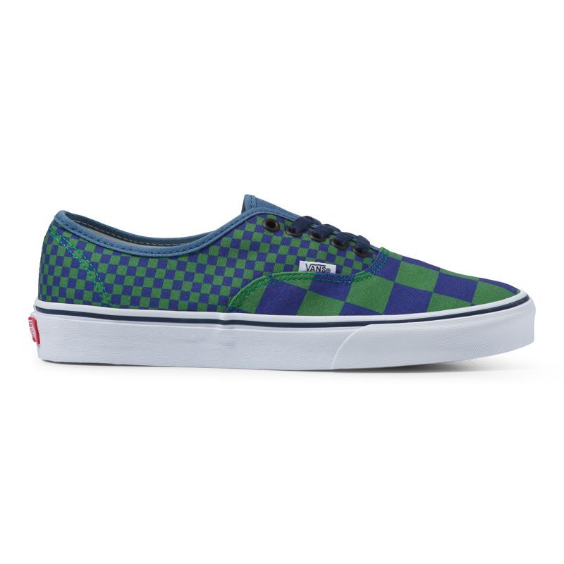 Tenis Vans Checkerboard Authentic Hombre Verdes Claro | Mexico-NTJ974362