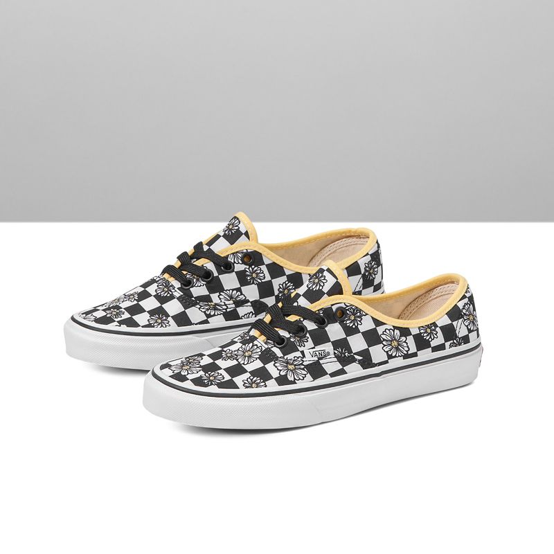 Tenis Vans Checkerboard Authentic Mujer Flores | Mexico-YOD651329