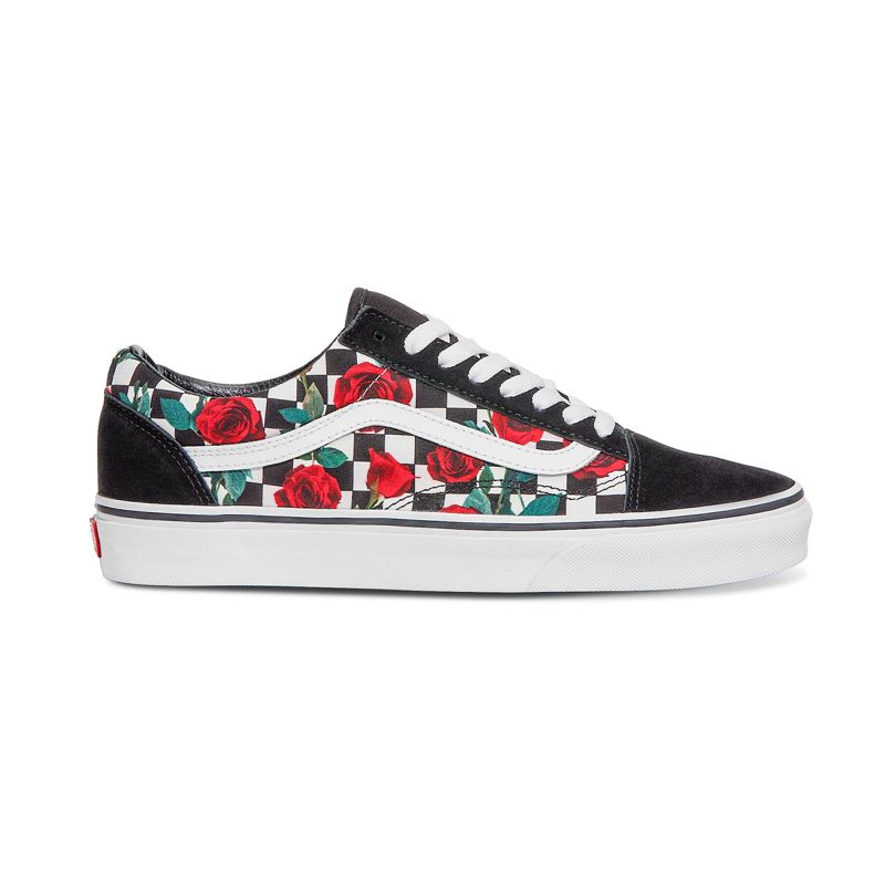 Tenis Vans Checkerboard Old Skool Hombre Rosas | Mexico-LPY823076