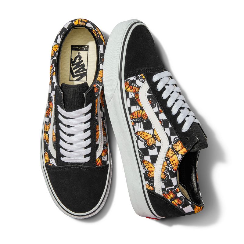 Tenis Vans Checkerboard Old Skool Mujer Butterfly | Mexico-SVI342950