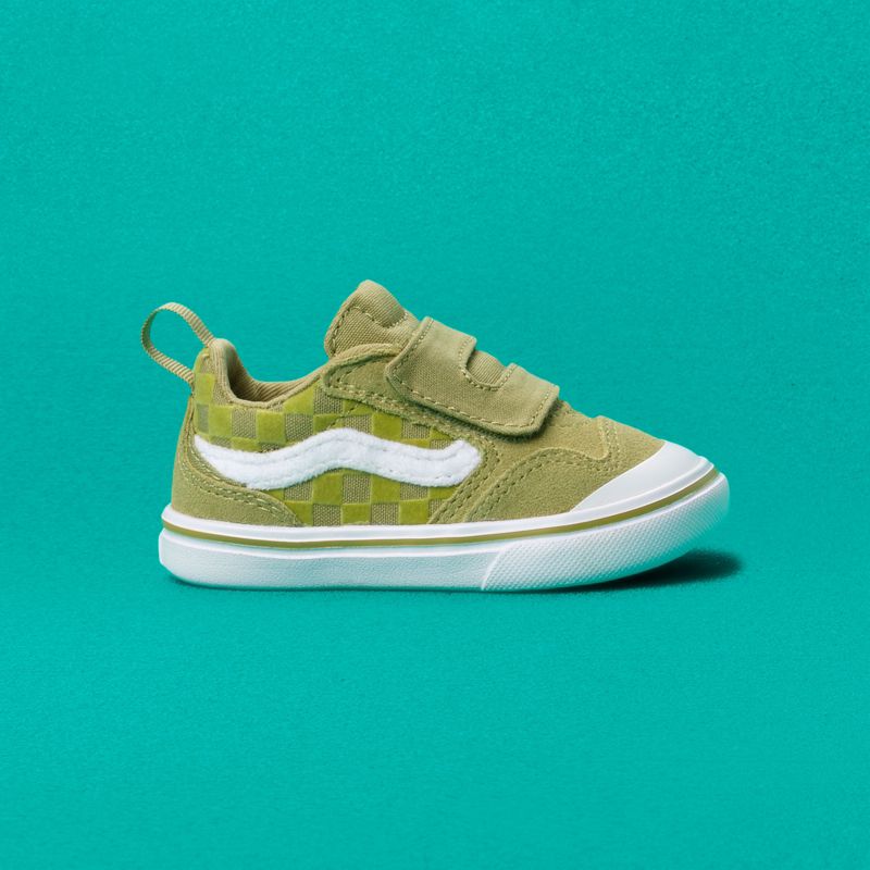 Tenis Vans ComfyCush New Skool Niños Verde Oliva | Mexico-EUG219046