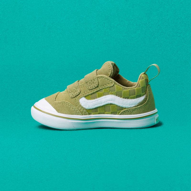 Tenis Vans ComfyCush New Skool Niños Verde Oliva | Mexico-EUG219046