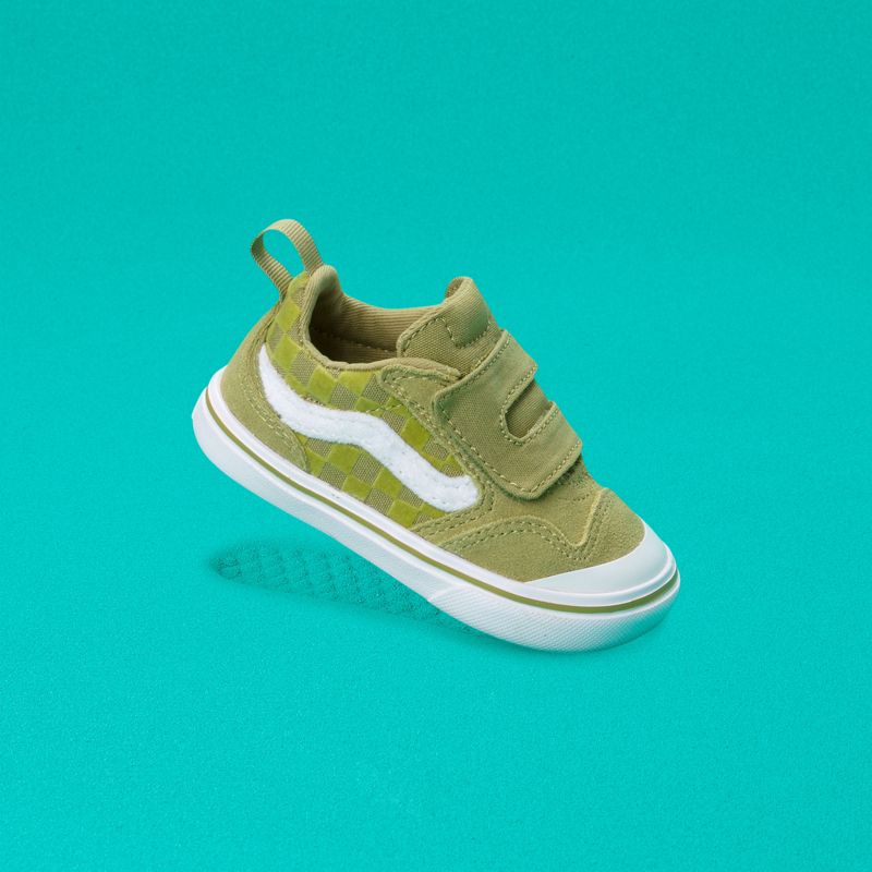 Tenis Vans ComfyCush New Skool Niños Verde Oliva | Mexico-EUG219046