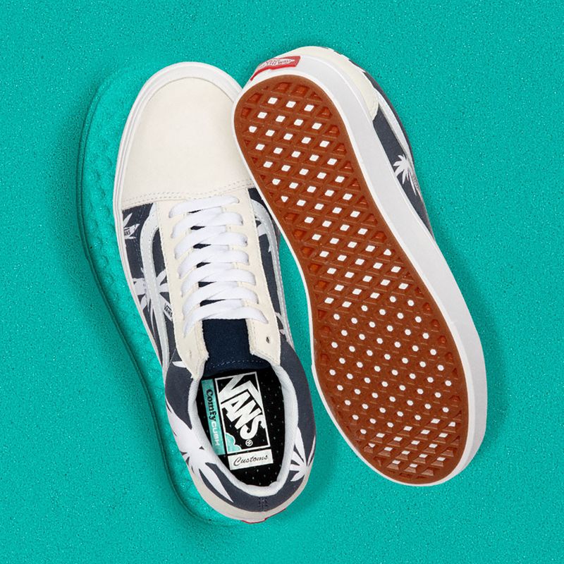 Tenis Vans ComfyCush Old Skool Hombre Blancos | Mexico-RLK234917