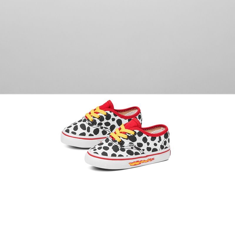 Tenis Vans Dalmatian Authentic Niños Blancos Negros | Mexico-EKR813792