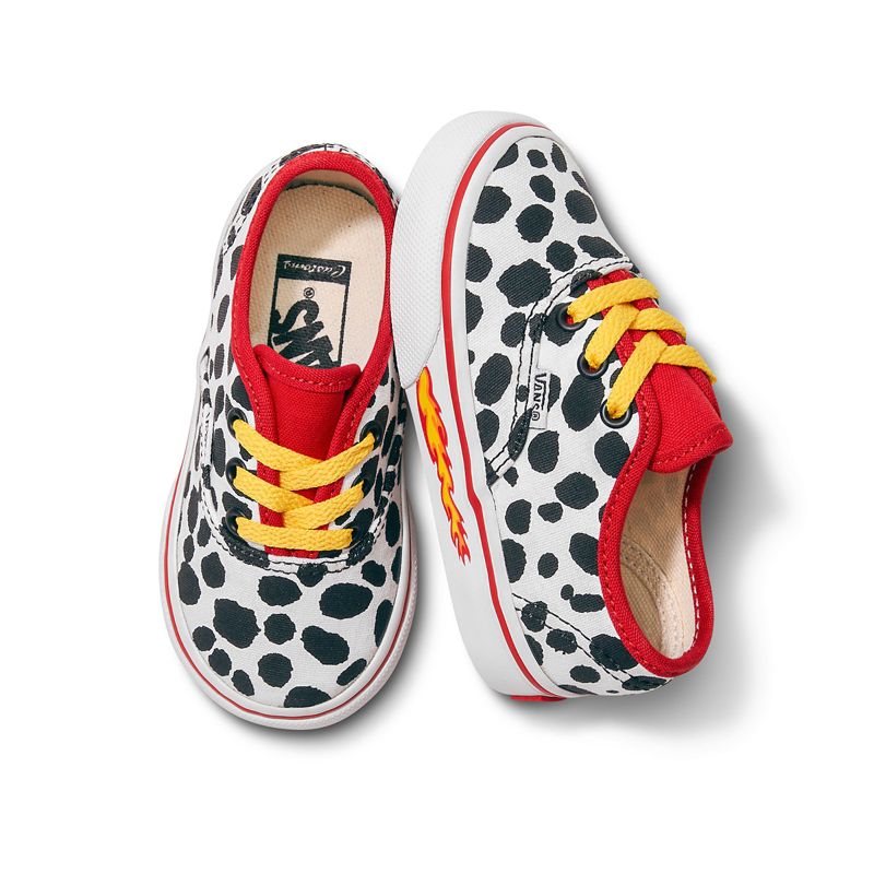 Tenis Vans Dalmatian Authentic Niños Blancos Negros | Mexico-EKR813792