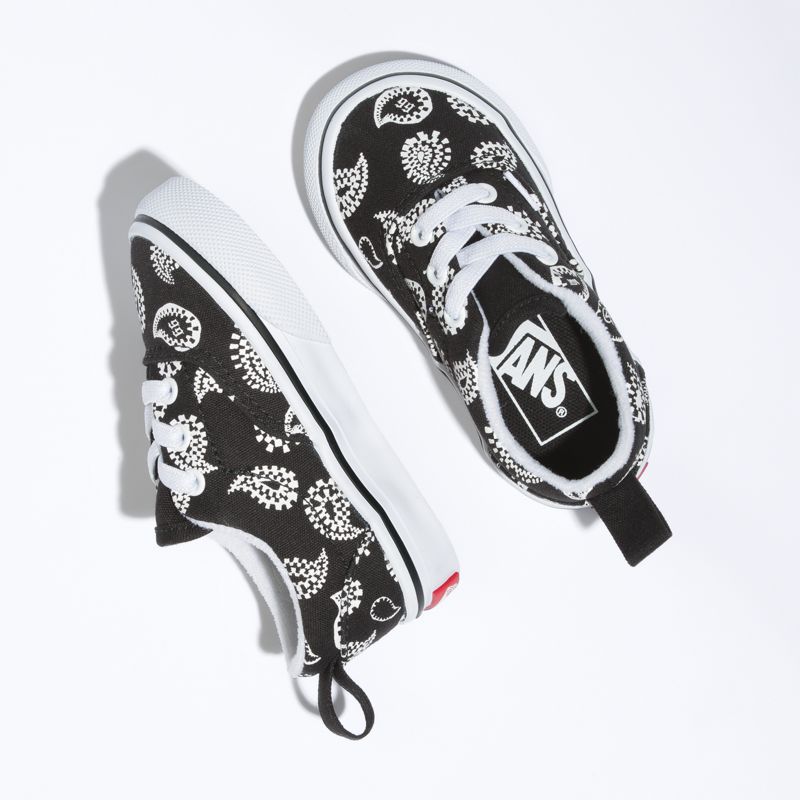 Tenis Vans Era Elastic Encaje Niños Negros | Mexico-PZG024571