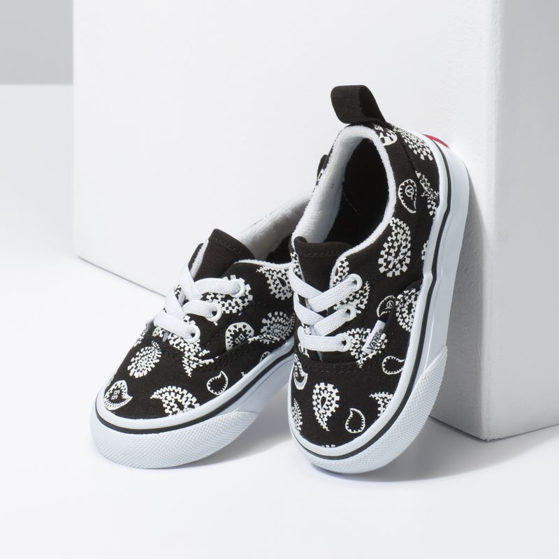 Tenis Vans Era Elastic Encaje Niños Negros | Mexico-PZG024571