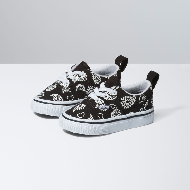 Tenis Vans Era Elastic Encaje Niños Negros | Mexico-PZG024571