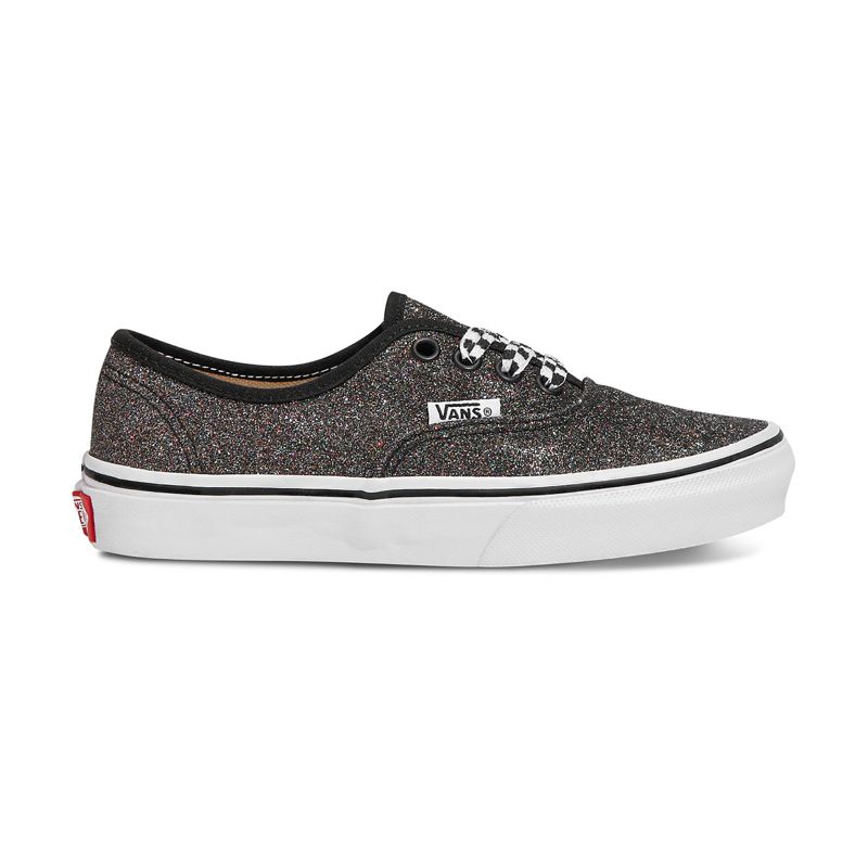 Tenis Vans Glitter Authentic Niños Grises | Mexico-ERU837942