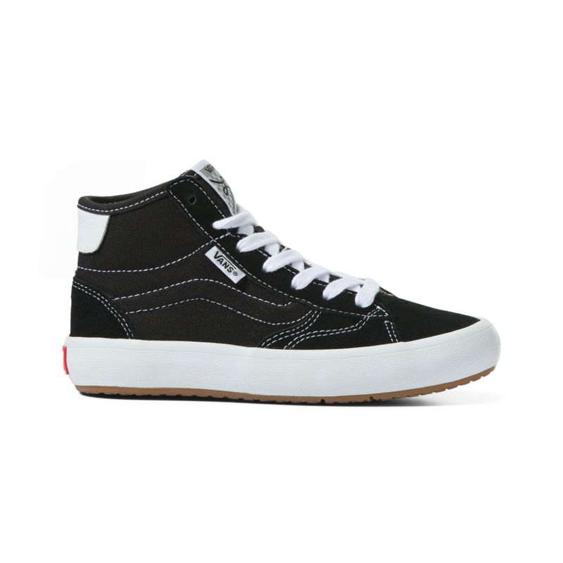 Tenis Vans Little Lizzie Niños Negros Blancos | Mexico-HLX623980