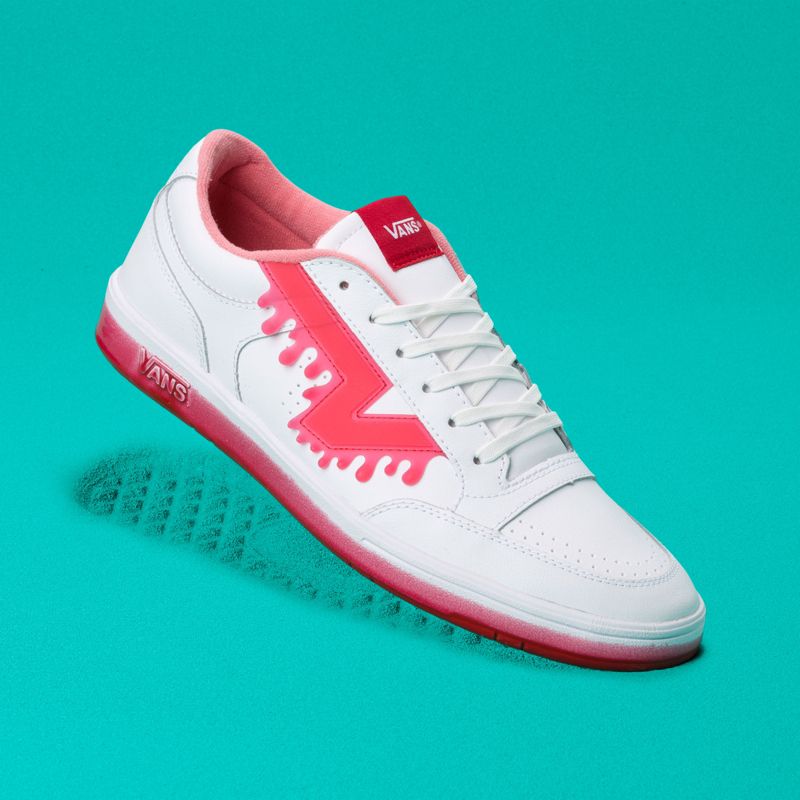 Tenis Vans Lowland CC Drip Hombre Blancos Rojos | Mexico-HKP364190