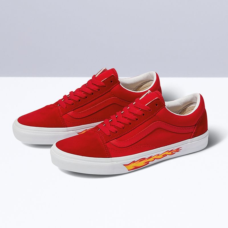 Tenis Vans Old Skool Hombre Rojos | Mexico-ZMJ462837