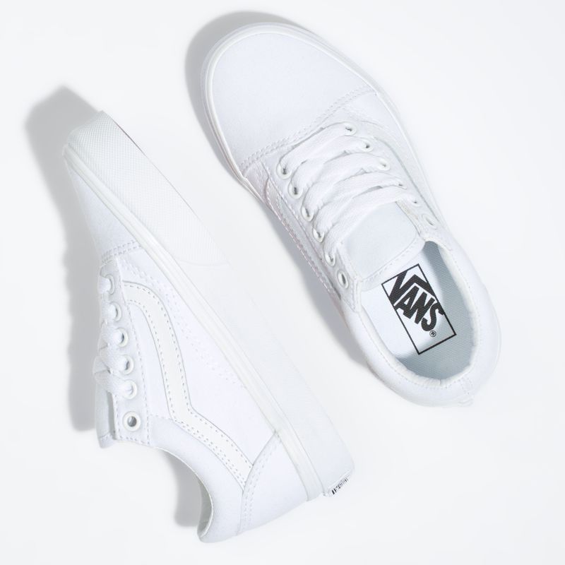 Tenis Vans Old Skool Niños Blancos | Mexico-PJA963758