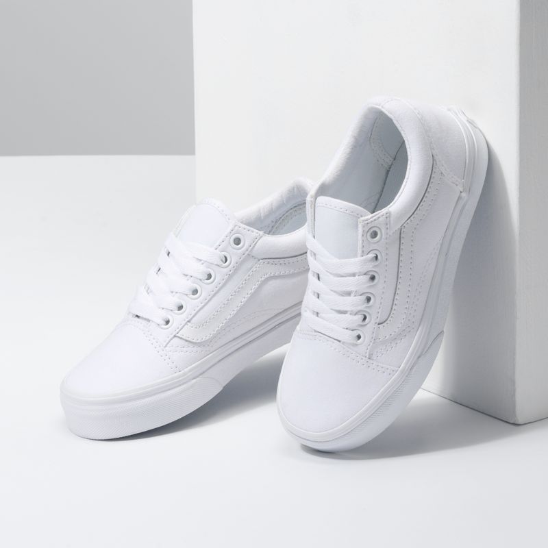 Tenis Vans Old Skool Niños Blancos | Mexico-PJA963758