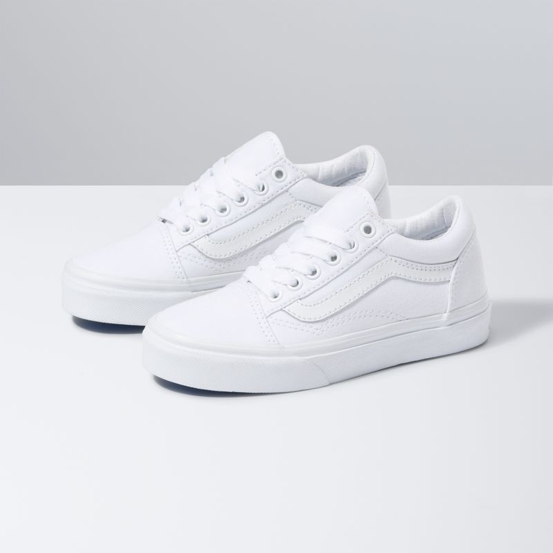 Tenis Vans Old Skool Niños Blancos | Mexico-PJA963758