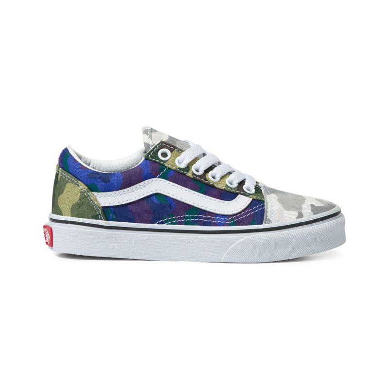 Tenis Vans Old Skool Niños Camuflados Multicolor | Mexico-NJT714592