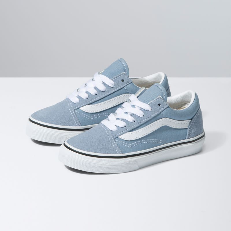 Tenis Vans Old Skool Niños Grises Azules | Mexico-VWH204871