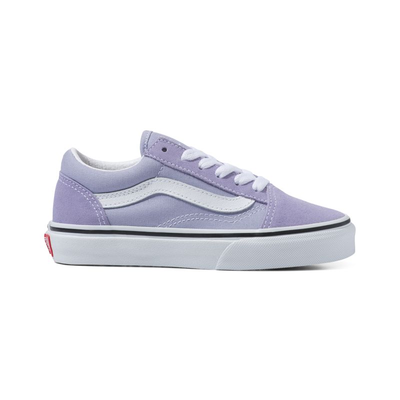 Tenis Vans Old Skool Niños Lavanda Blancos | Mexico-RJT904635