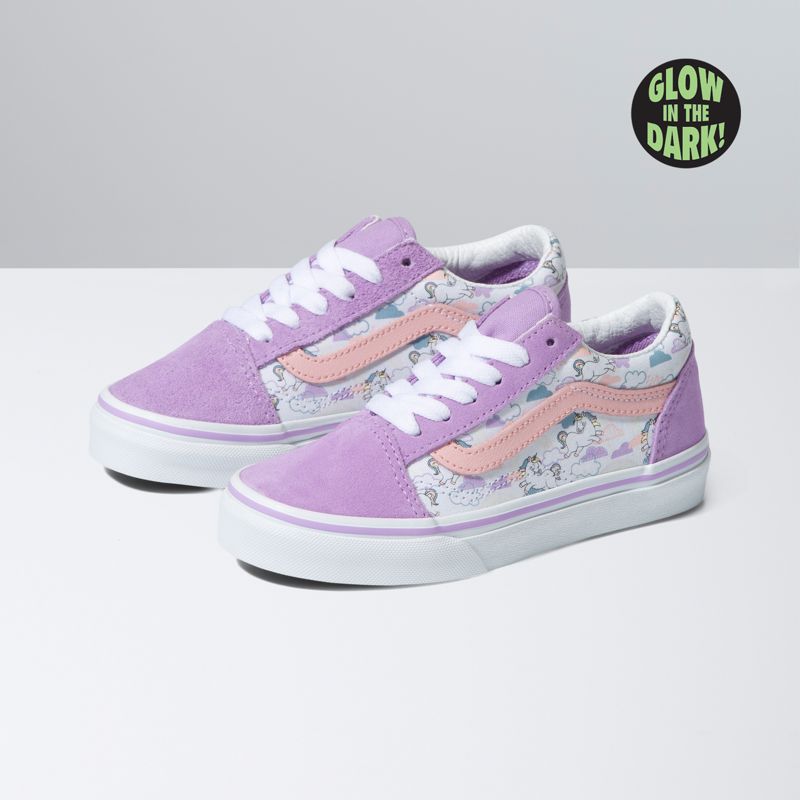 Tenis Vans Old Skool Niños Morados Claro | Mexico-YLJ521094