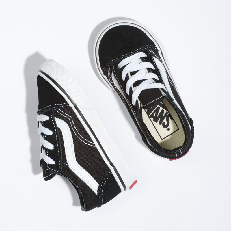 Tenis Vans Old Skool Niños Negros Blancos | Mexico-ONS245197