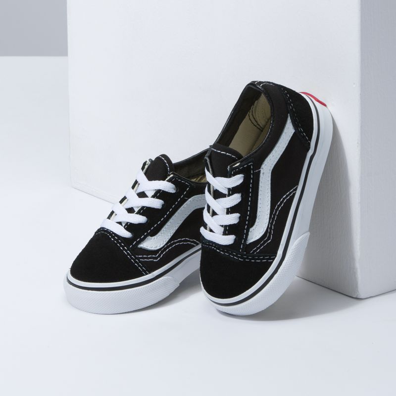 Tenis Vans Old Skool Niños Negros Blancos | Mexico-ONS245197