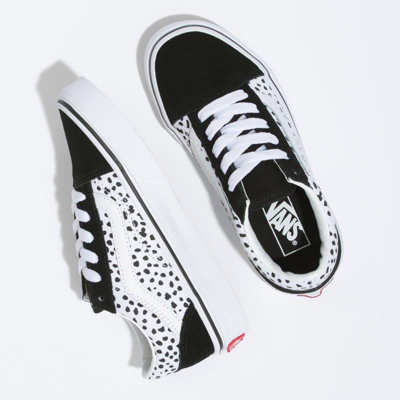 Tenis Vans Old Skool Niños Negros Blancos | Mexico-PYA719052