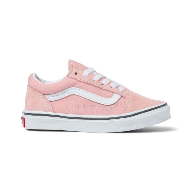 Tenis Vans Old Skool Niños Rosas Blancos | Mexico-AJU394708