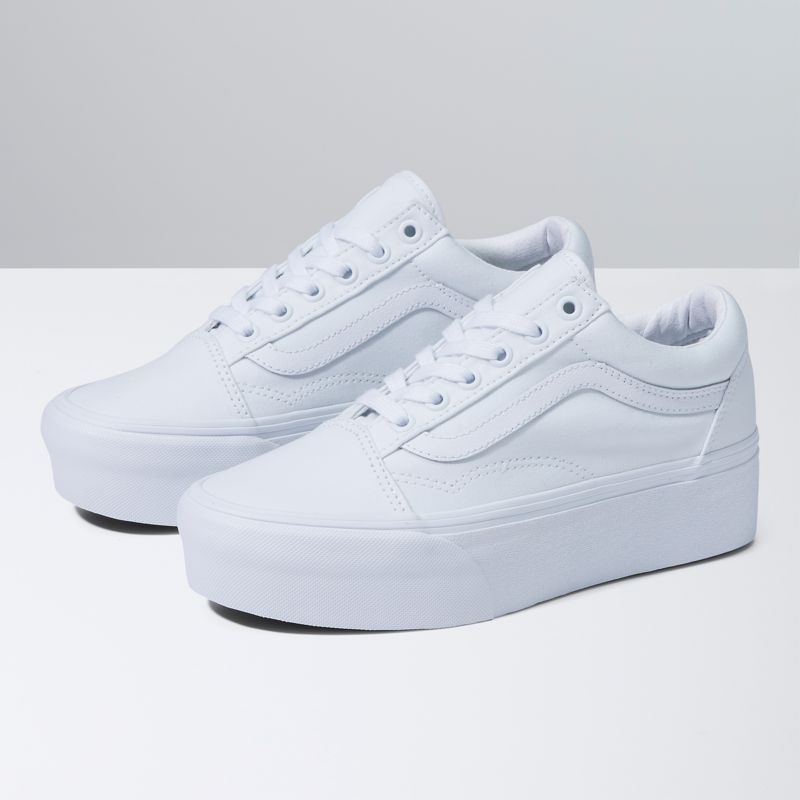 Tenis Vans Old Skool Stackform Hombre Blancos | Mexico-JMB738540