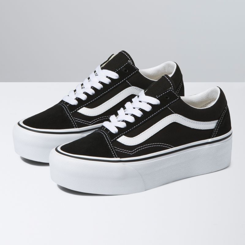 Tenis Vans Old Skool Stackform Hombre Negros Blancos | Mexico-DRX935674