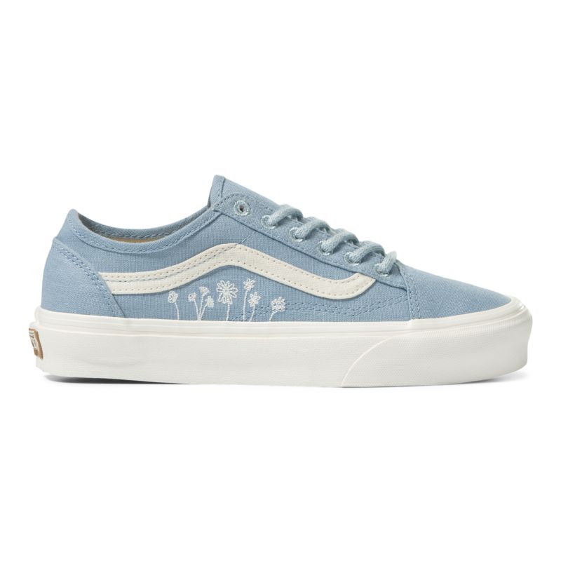 Tenis Vans Old Skool Tapered Mujer Rojos Flores Grises Azules | Mexico-WQJ965374