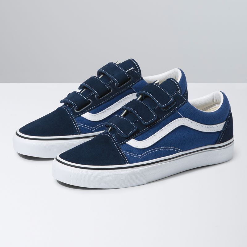 Tenis Vans Old Skool V Hombre Azules Azul Marino | Mexico-AXK590724