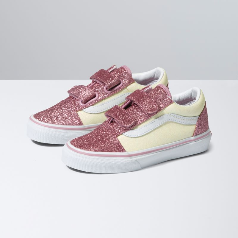 Tenis Vans Old Skool V Niños Rosas | Mexico-UNA028347