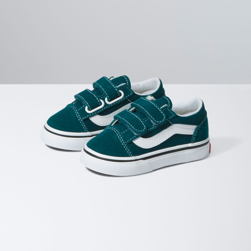 Tenis Vans Old Skool V Niños Turquesa Oscuro | Mexico-YUP547129