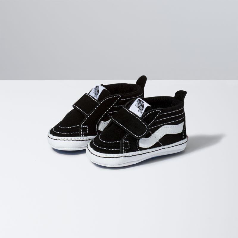 Tenis Vans Sk8-Hi Crib Niños Negros Blancos | Mexico-SBL924658