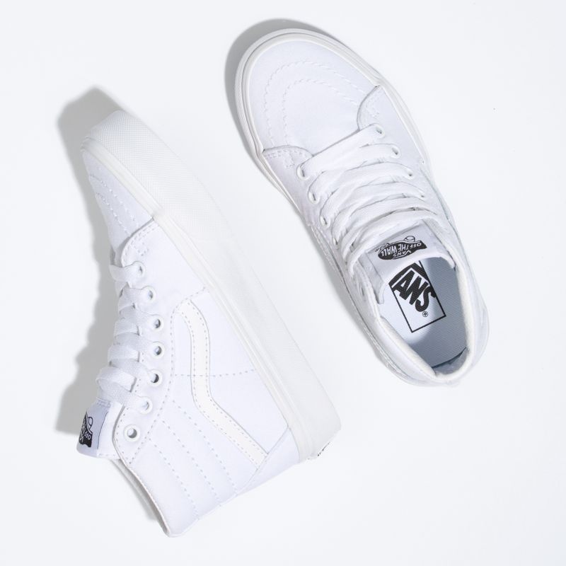 Tenis Vans Sk8-Hi Niños Blancos | Mexico-LNC605378