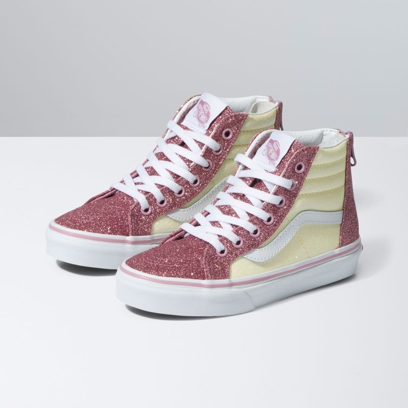 Tenis Vans Sk8-Hi Zip Niños Rosas | Mexico-PDQ279143