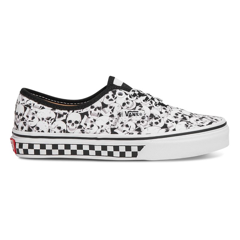 Tenis Vans Skulls Authentic Niños Grises | Mexico-OMP142389