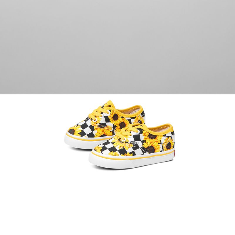 Tenis Vans Sunflowers Authentic Niños Azules | Mexico-JYH043257